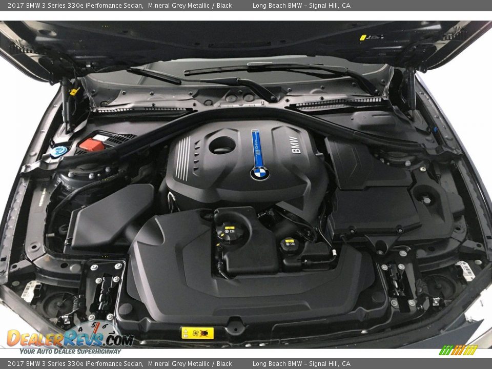 2017 BMW 3 Series 330e iPerfomance Sedan Mineral Grey Metallic / Black Photo #9