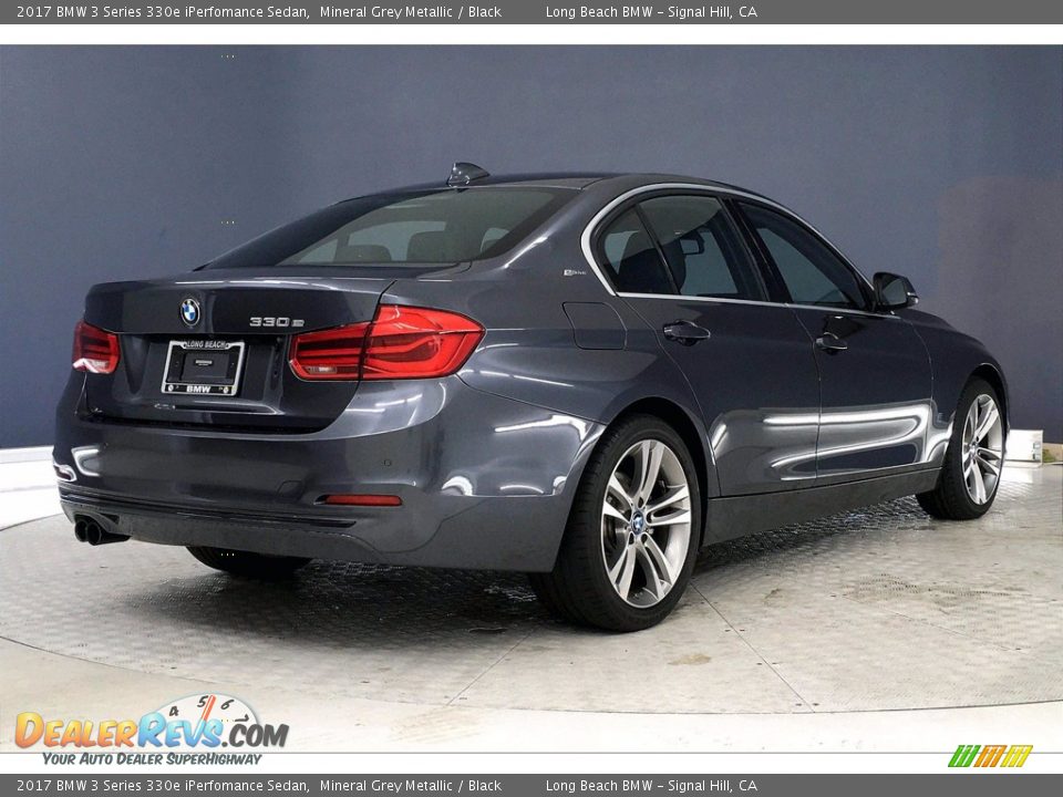 2017 BMW 3 Series 330e iPerfomance Sedan Mineral Grey Metallic / Black Photo #13
