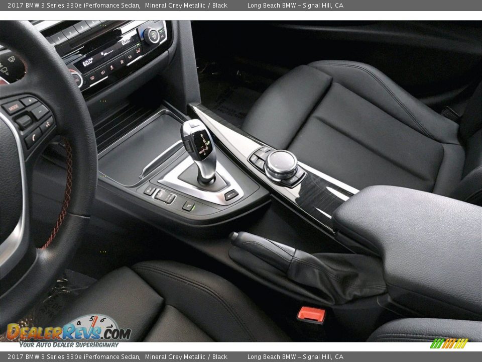 2017 BMW 3 Series 330e iPerfomance Sedan Mineral Grey Metallic / Black Photo #16