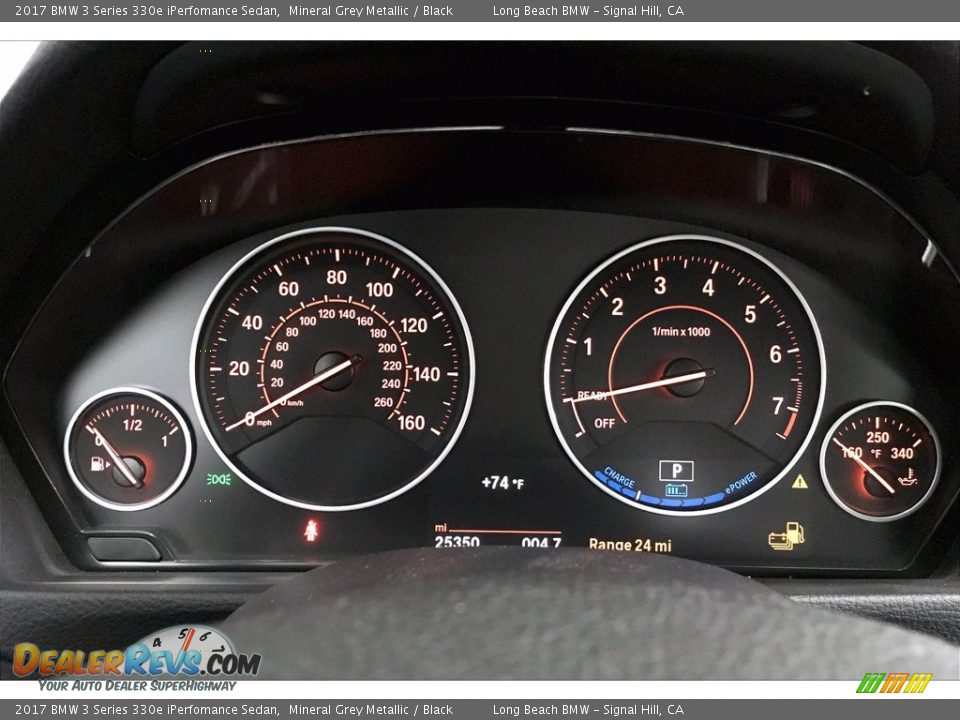 2017 BMW 3 Series 330e iPerfomance Sedan Mineral Grey Metallic / Black Photo #20