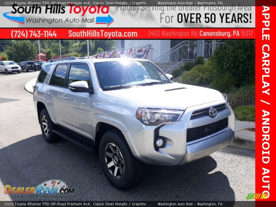 2020 Toyota 4Runner TRD Off-Road Premium 4x4 Classic Silver Metallic / Graphite Photo #1