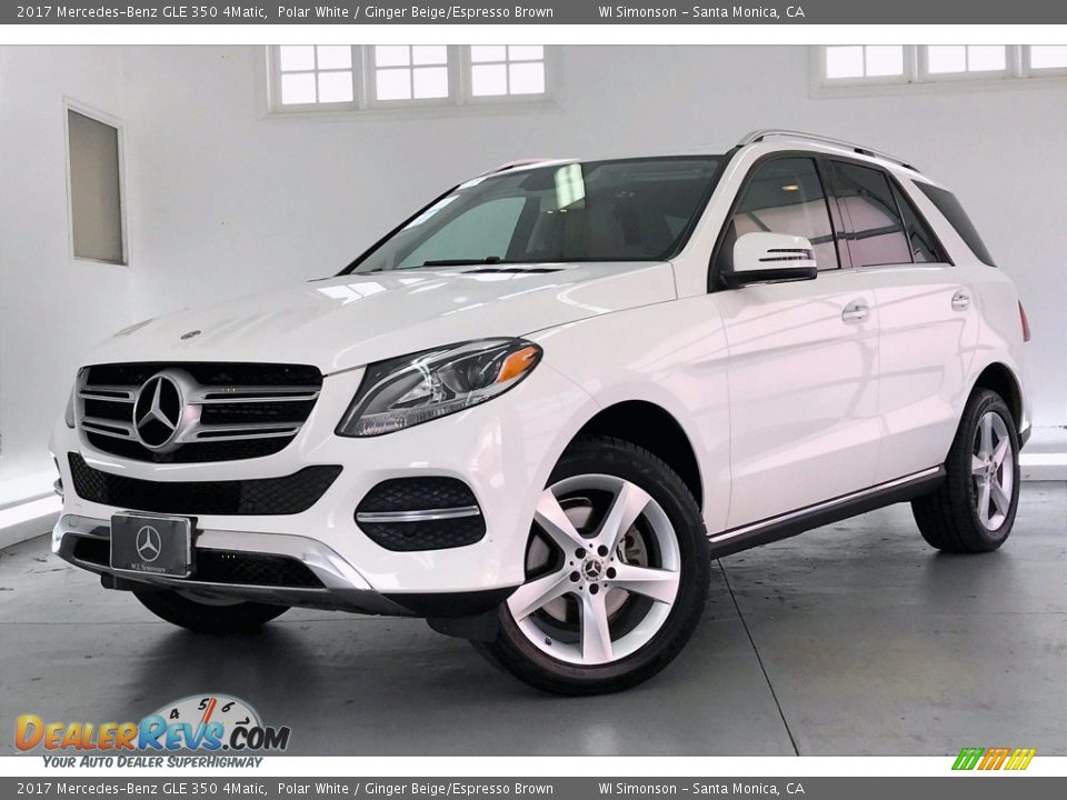 2017 Mercedes-Benz GLE 350 4Matic Polar White / Ginger Beige/Espresso Brown Photo #12