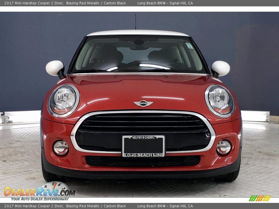 2017 Mini Hardtop Cooper 2 Door Blazing Red Metallic / Carbon Black Photo #2