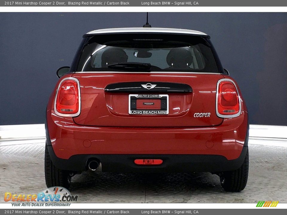 2017 Mini Hardtop Cooper 2 Door Blazing Red Metallic / Carbon Black Photo #3