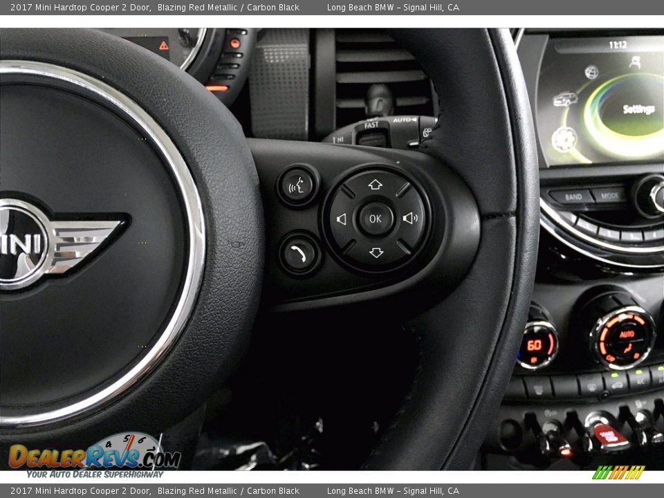 2017 Mini Hardtop Cooper 2 Door Blazing Red Metallic / Carbon Black Photo #19