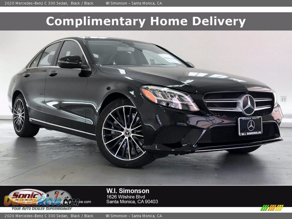 2020 Mercedes-Benz C 300 Sedan Black / Black Photo #1