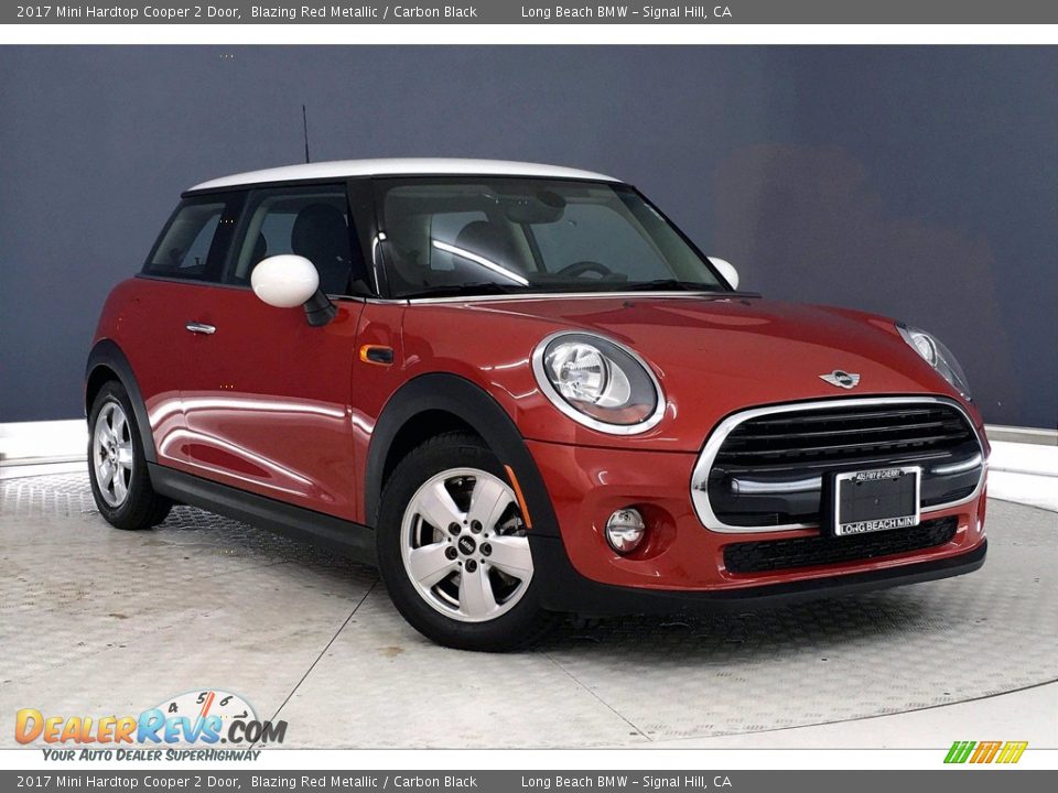 2017 Mini Hardtop Cooper 2 Door Blazing Red Metallic / Carbon Black Photo #36