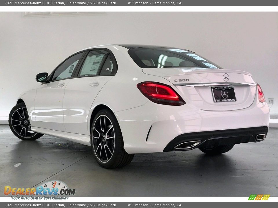2020 Mercedes-Benz C 300 Sedan Polar White / Silk Beige/Black Photo #2