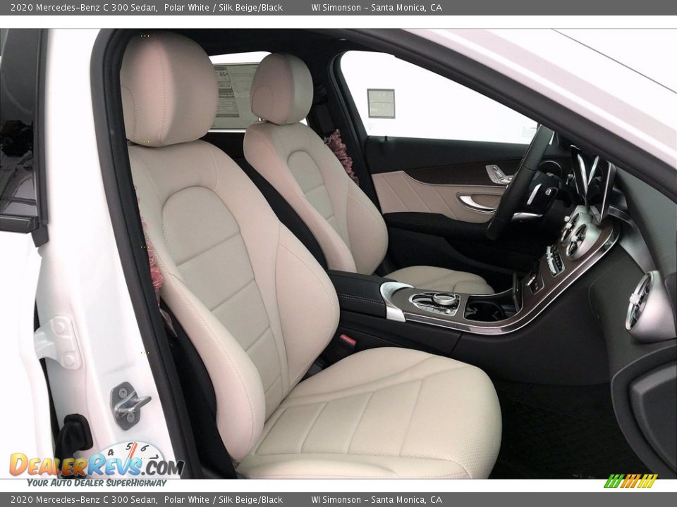 2020 Mercedes-Benz C 300 Sedan Polar White / Silk Beige/Black Photo #5