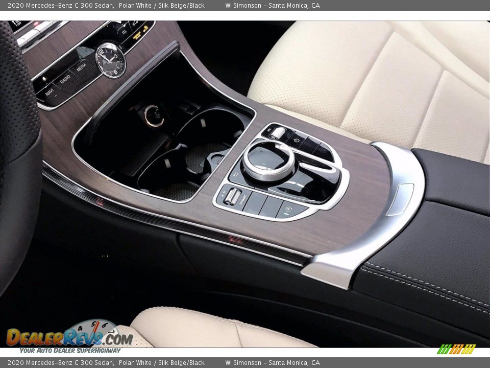 2020 Mercedes-Benz C 300 Sedan Polar White / Silk Beige/Black Photo #7