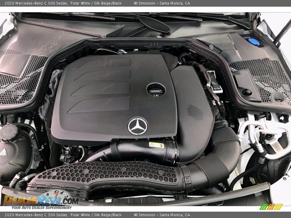 2020 Mercedes-Benz C 300 Sedan Polar White / Silk Beige/Black Photo #8