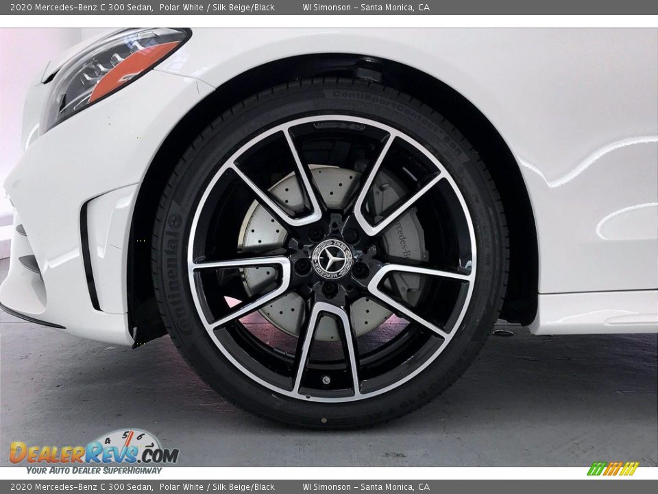 2020 Mercedes-Benz C 300 Sedan Polar White / Silk Beige/Black Photo #9