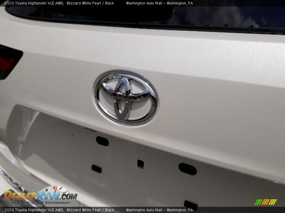 2020 Toyota Highlander XLE AWD Blizzard White Pearl / Black Photo #36