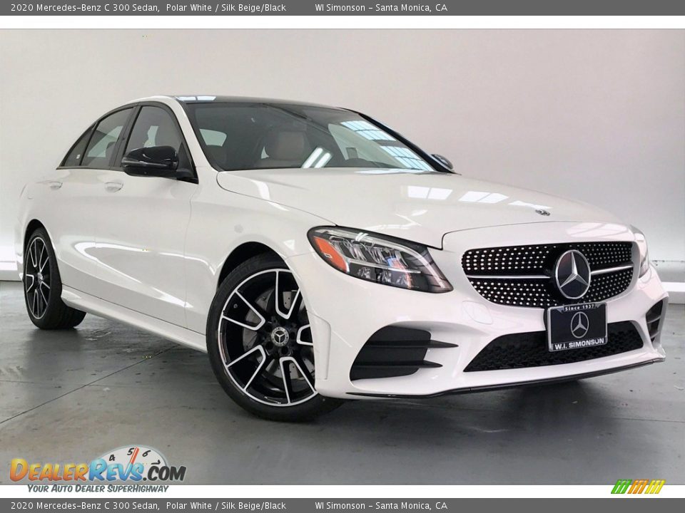 2020 Mercedes-Benz C 300 Sedan Polar White / Silk Beige/Black Photo #12