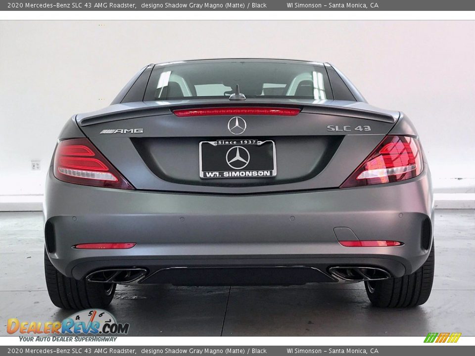 2020 Mercedes-Benz SLC 43 AMG Roadster designo Shadow Gray Magno (Matte) / Black Photo #3