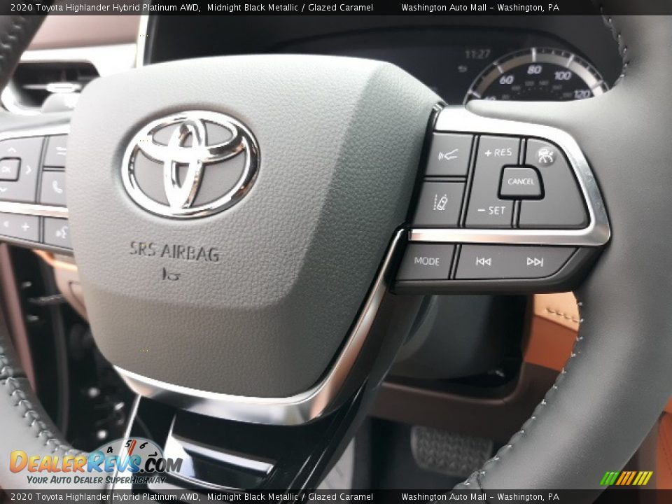 2020 Toyota Highlander Hybrid Platinum AWD Steering Wheel Photo #6