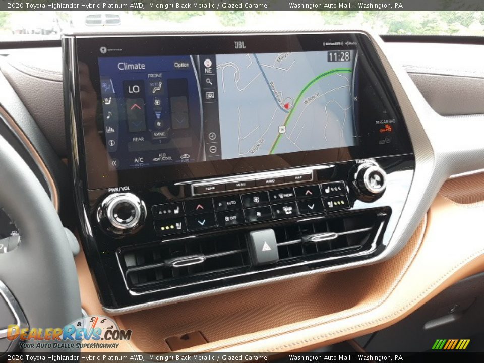 Navigation of 2020 Toyota Highlander Hybrid Platinum AWD Photo #11