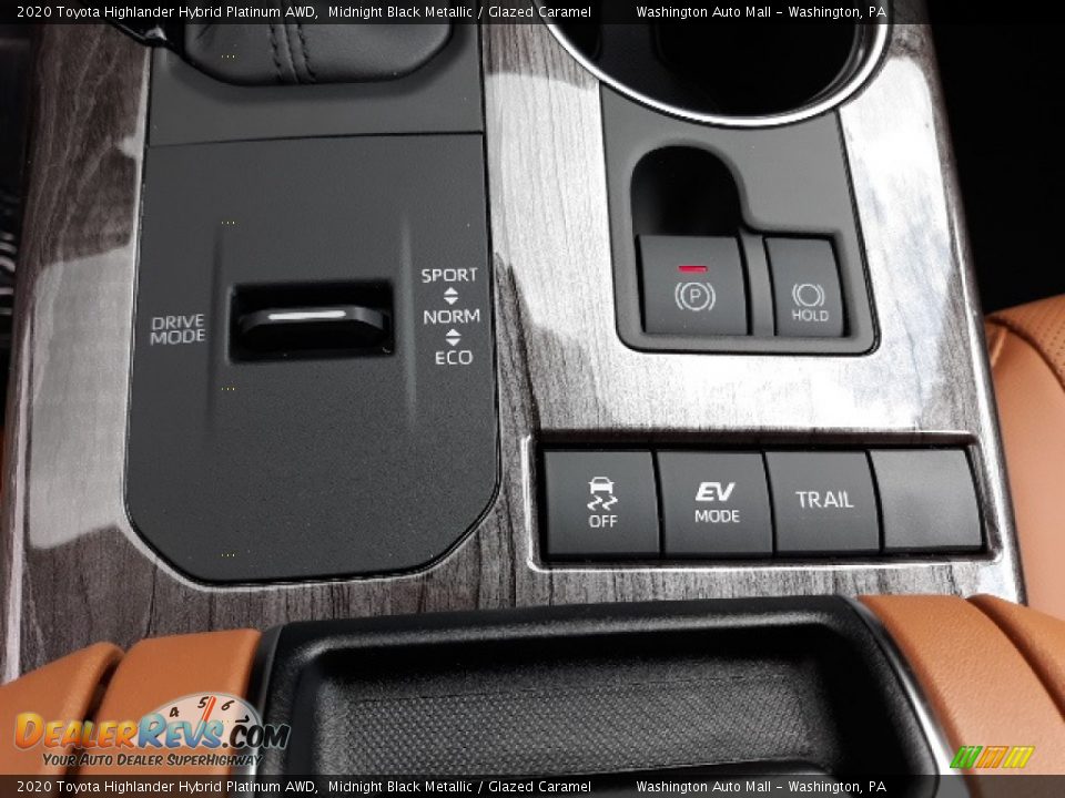 Controls of 2020 Toyota Highlander Hybrid Platinum AWD Photo #17