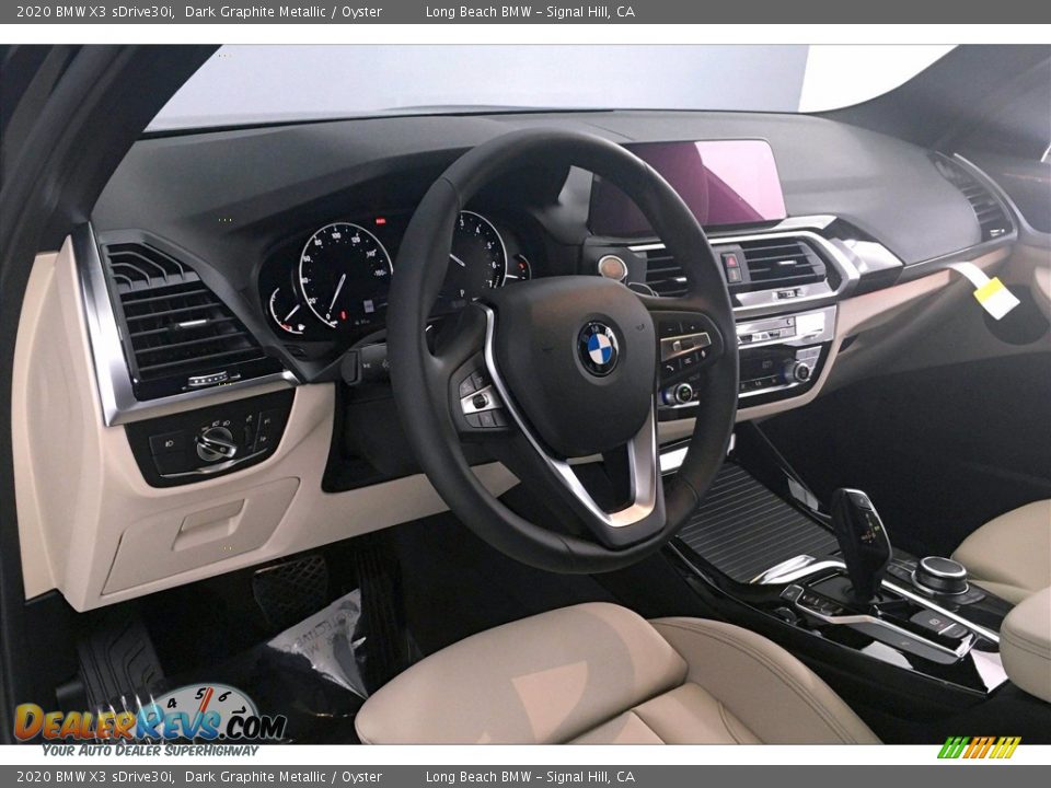 2020 BMW X3 sDrive30i Dark Graphite Metallic / Oyster Photo #4