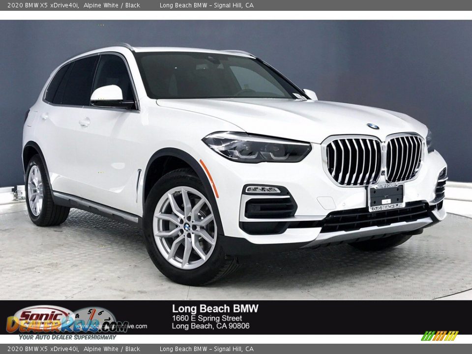 2020 BMW X5 xDrive40i Alpine White / Black Photo #1