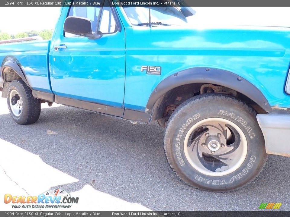 1994 Ford F150 XL Regular Cab Lapis Metallic / Blue Photo #3