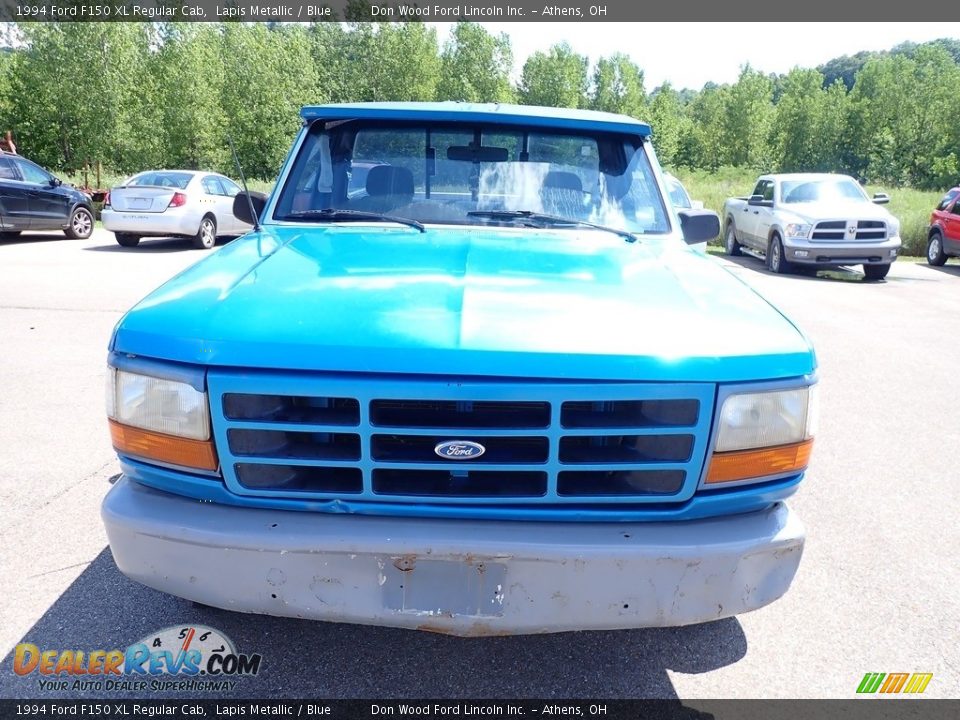1994 Ford F150 XL Regular Cab Lapis Metallic / Blue Photo #4