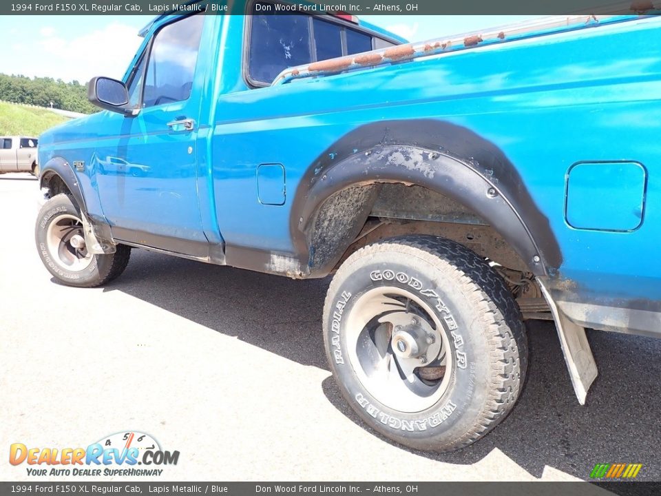 1994 Ford F150 XL Regular Cab Lapis Metallic / Blue Photo #8