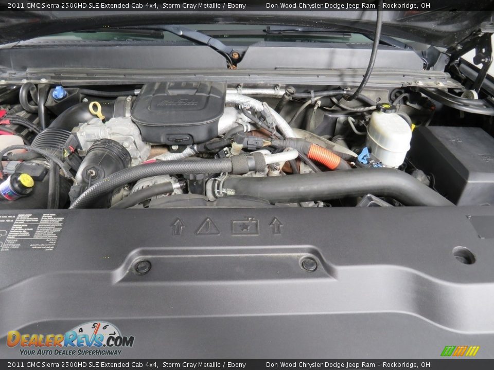 2011 GMC Sierra 2500HD SLE Extended Cab 4x4 6.6 Liter OHV 32-Valve Duramax Turbo-Diesel V8 Engine Photo #9