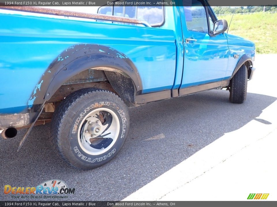 1994 Ford F150 XL Regular Cab Lapis Metallic / Blue Photo #11