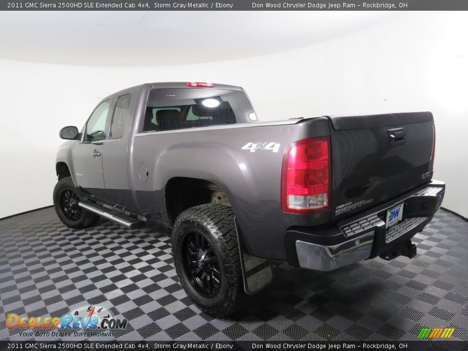 2011 GMC Sierra 2500HD SLE Extended Cab 4x4 Storm Gray Metallic / Ebony Photo #13