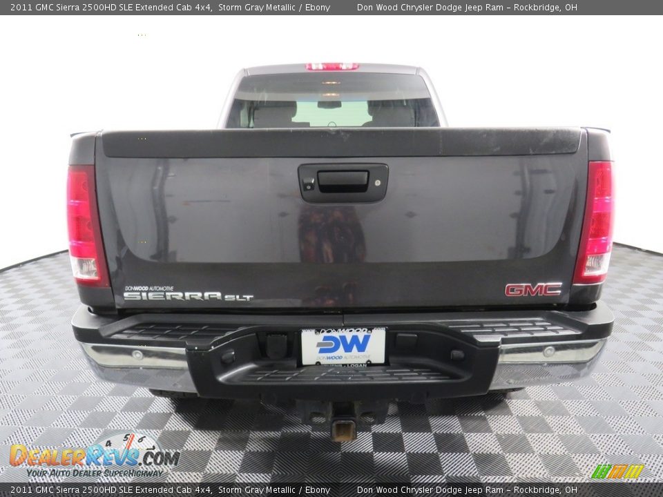 2011 GMC Sierra 2500HD SLE Extended Cab 4x4 Storm Gray Metallic / Ebony Photo #14