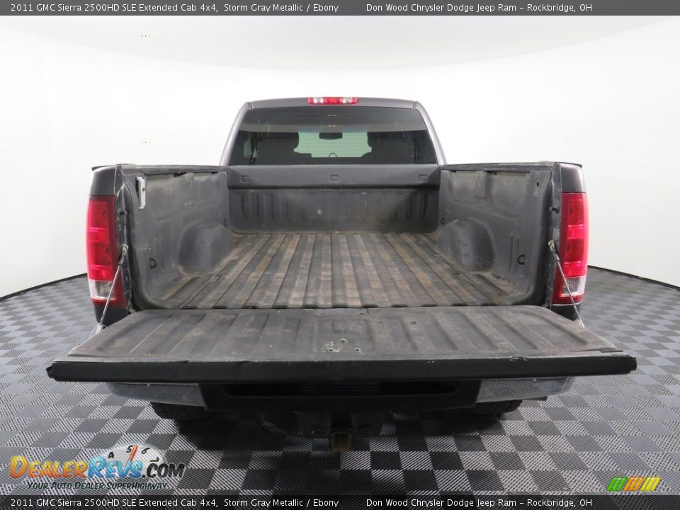 2011 GMC Sierra 2500HD SLE Extended Cab 4x4 Storm Gray Metallic / Ebony Photo #16