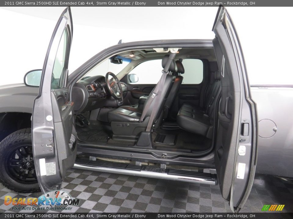 2011 GMC Sierra 2500HD SLE Extended Cab 4x4 Storm Gray Metallic / Ebony Photo #20