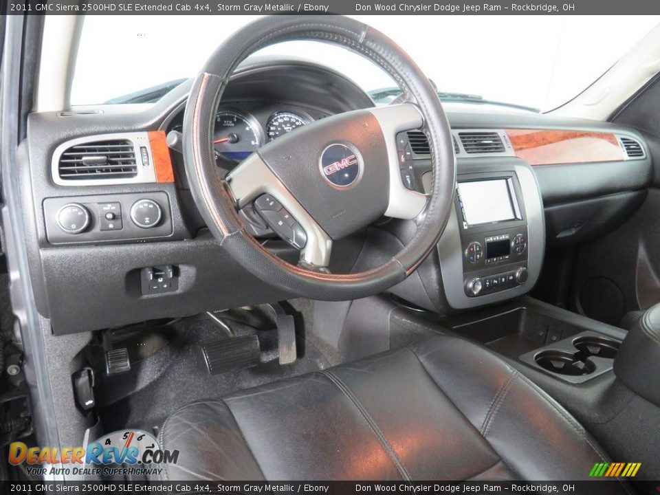 Dashboard of 2011 GMC Sierra 2500HD SLE Extended Cab 4x4 Photo #24