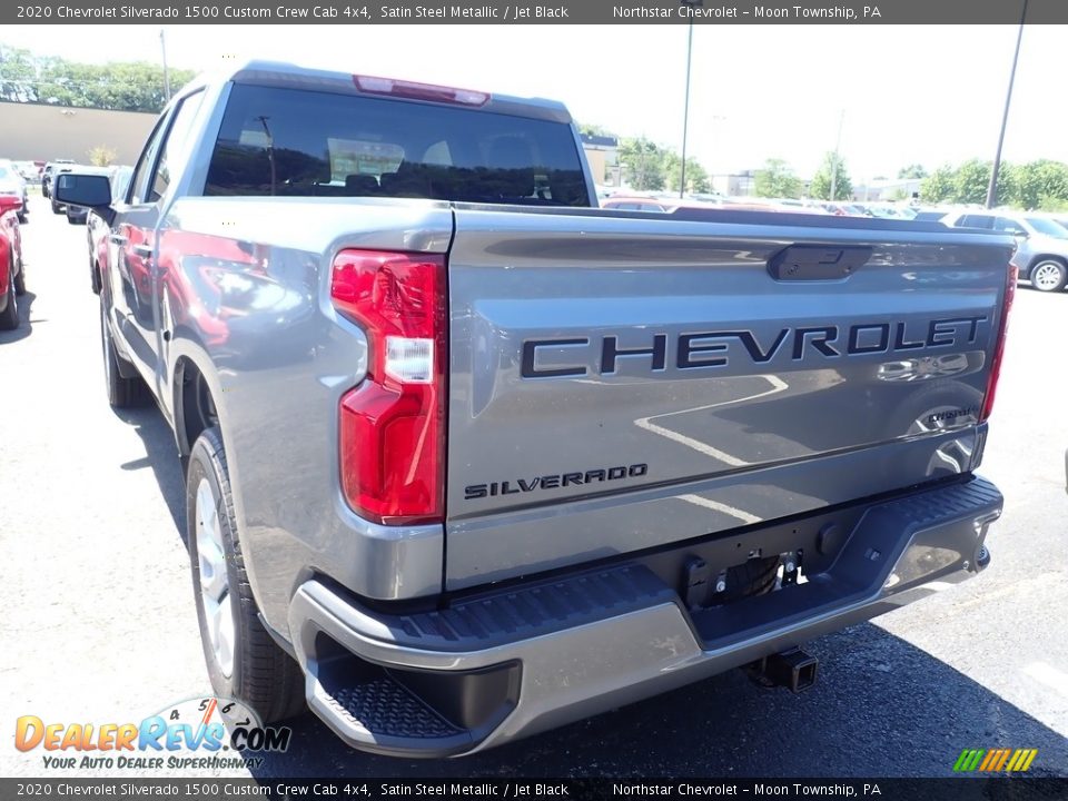2020 Chevrolet Silverado 1500 Custom Crew Cab 4x4 Satin Steel Metallic / Jet Black Photo #3