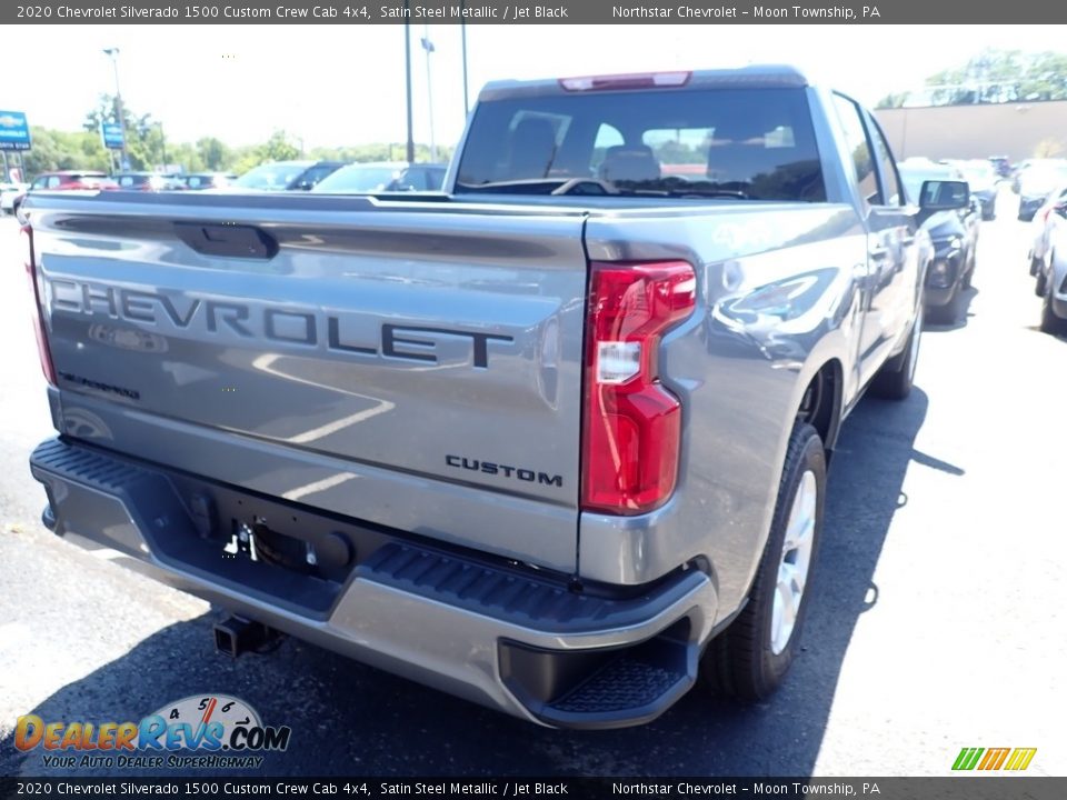 2020 Chevrolet Silverado 1500 Custom Crew Cab 4x4 Satin Steel Metallic / Jet Black Photo #5