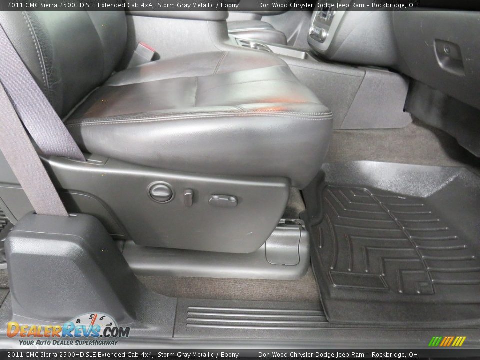 2011 GMC Sierra 2500HD SLE Extended Cab 4x4 Storm Gray Metallic / Ebony Photo #27