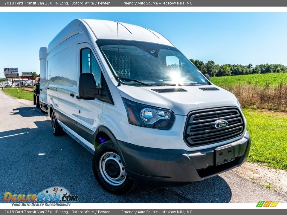 2018 Ford Transit Van 250 HR Long Oxford White / Pewter Photo #1