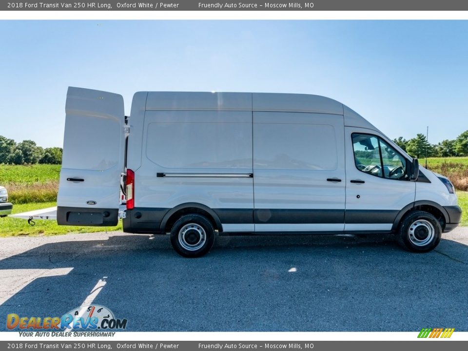 2018 Ford Transit Van 250 HR Long Oxford White / Pewter Photo #3