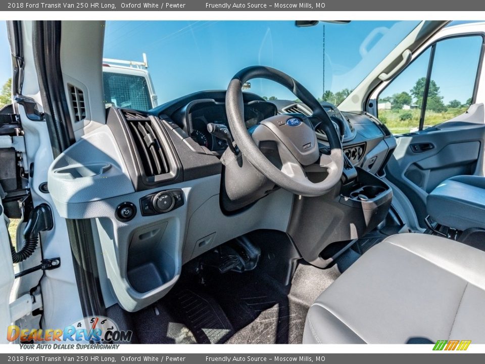 2018 Ford Transit Van 250 HR Long Oxford White / Pewter Photo #20