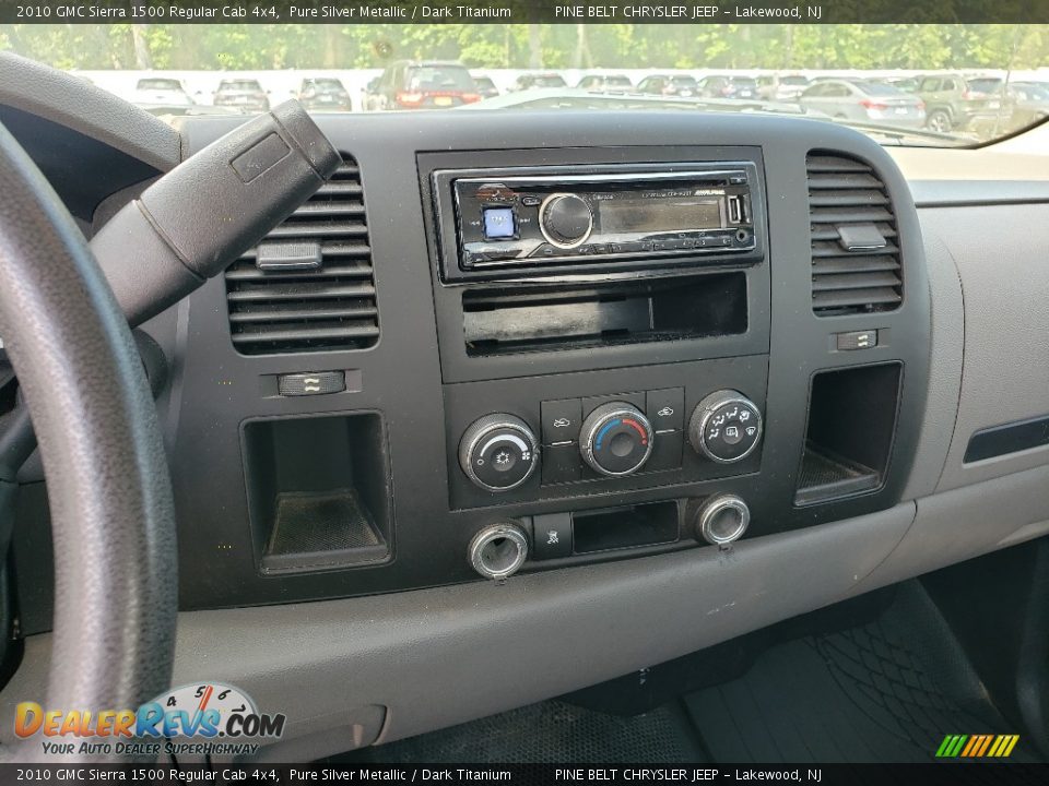 2010 GMC Sierra 1500 Regular Cab 4x4 Pure Silver Metallic / Dark Titanium Photo #4