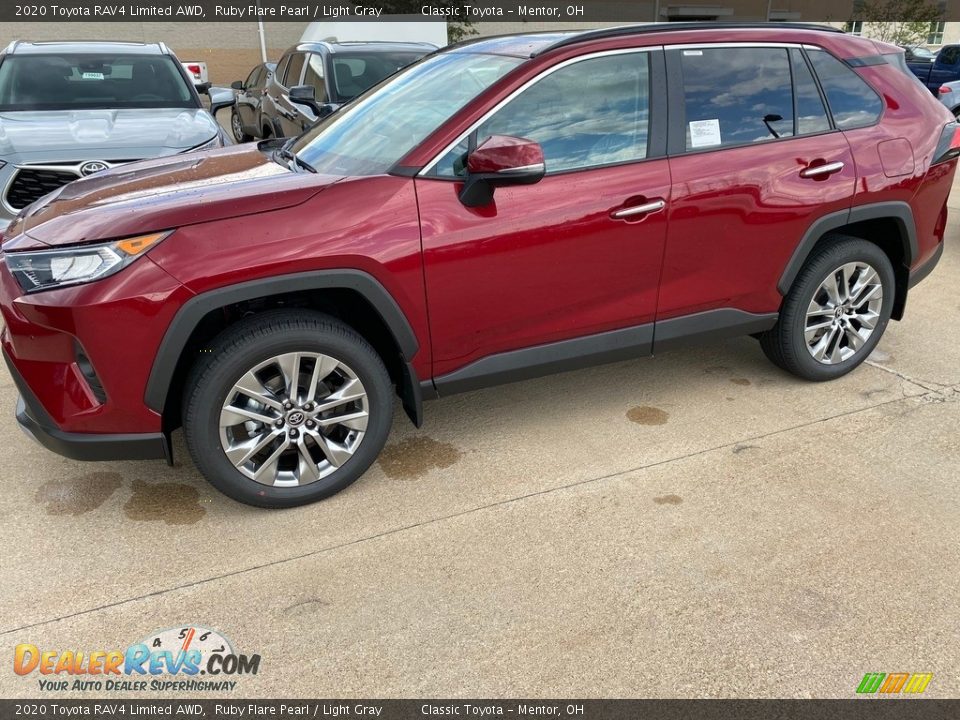 2020 Toyota RAV4 Limited AWD Ruby Flare Pearl / Light Gray Photo #1