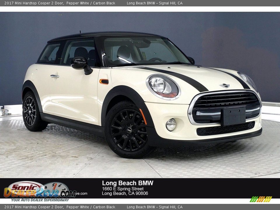 2017 Mini Hardtop Cooper 2 Door Pepper White / Carbon Black Photo #1