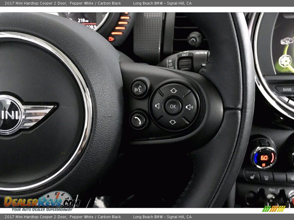 2017 Mini Hardtop Cooper 2 Door Pepper White / Carbon Black Photo #19