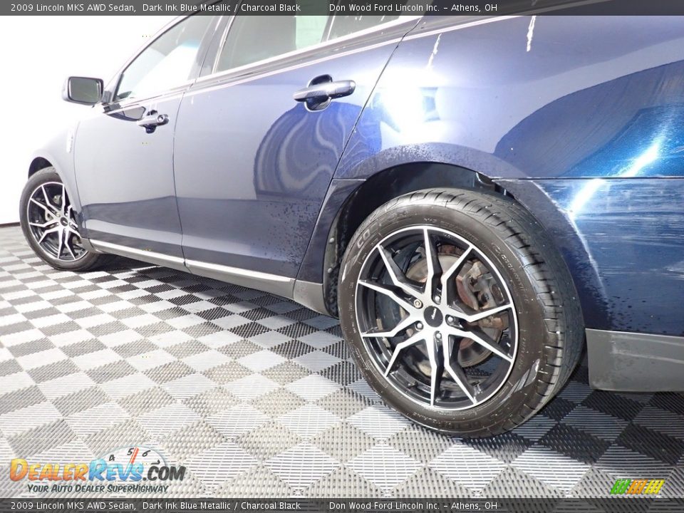 2009 Lincoln MKS AWD Sedan Dark Ink Blue Metallic / Charcoal Black Photo #10