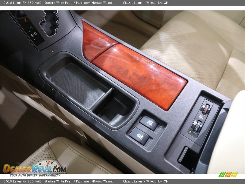 2010 Lexus RX 350 AWD Starfire White Pearl / Parchment/Brown Walnut Photo #12