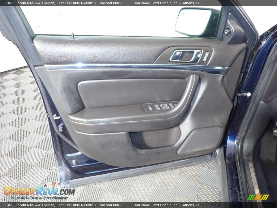 2009 Lincoln MKS AWD Sedan Dark Ink Blue Metallic / Charcoal Black Photo #16