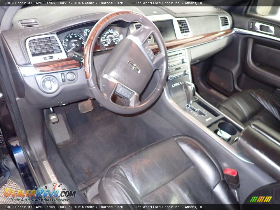 Charcoal Black Interior - 2009 Lincoln MKS AWD Sedan Photo #18