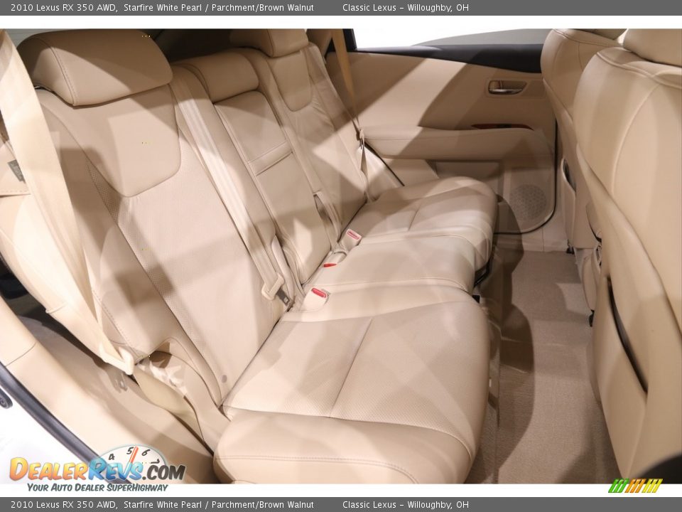 2010 Lexus RX 350 AWD Starfire White Pearl / Parchment/Brown Walnut Photo #16