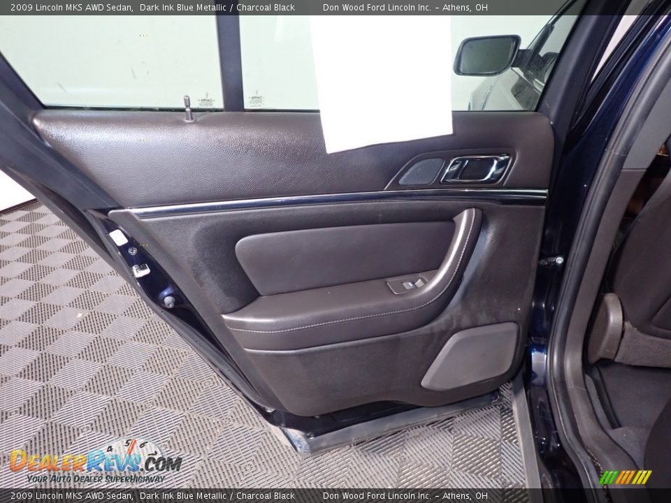 2009 Lincoln MKS AWD Sedan Dark Ink Blue Metallic / Charcoal Black Photo #19